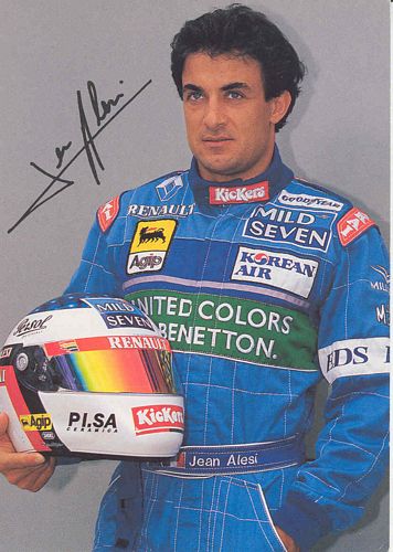 Postcards and Laminates Alesi Benetton 1996 Promotional Postcard