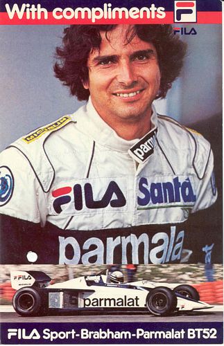 Postcards and Laminates Brabham Piquet Fila Promotional Postcard