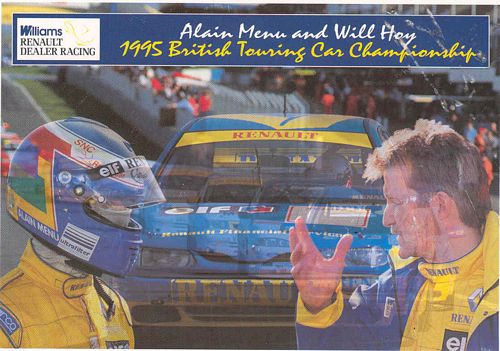 Postcards and Laminates Williams Renault 1995 BTCC Promo Postcard