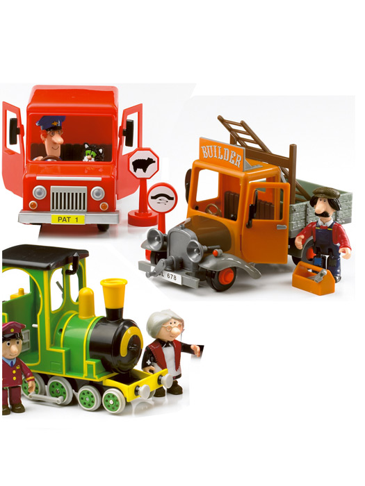 Postman Pat Van Truck and Train Play Toy Set