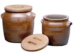 Barrel Crock Number 7 with Stone lid
