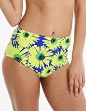 Pour Moi, 1295[^]276279 Crazy Daisy Control Brief - Blue Yellow