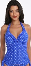 Pour Moi, 1295[^]278019 Hot Spots Underwired Tankini Top - Ultramarine