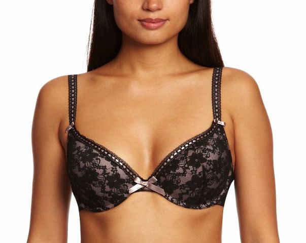 Pour Moi Passion Padded Full Cup Womens Bra Black 36B