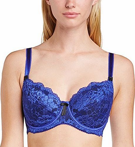 Pour Moi Womens Amour Full Cup Everyday Bra, Blue (Royal), 34H