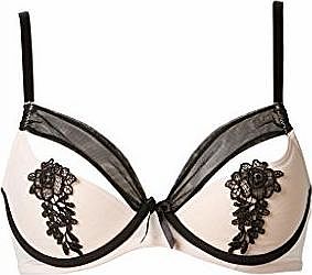 Pour Moi Womens Boudoir Plunge Everyday Bra, Beige (Nude/Black), 32C