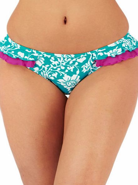 Pour Moi Womens Pour Moi Aloha Frill Bikini Bottom -