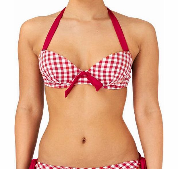 Pour Moi Womens Pour Moi Checkmate Padded Bikini Top -