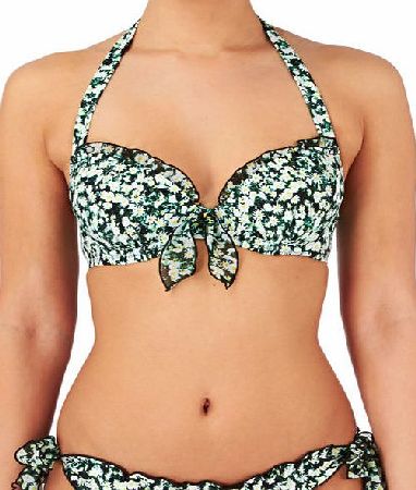 Pour Moi Womens Pour Moi Daisy Padded Halter Bikini Top