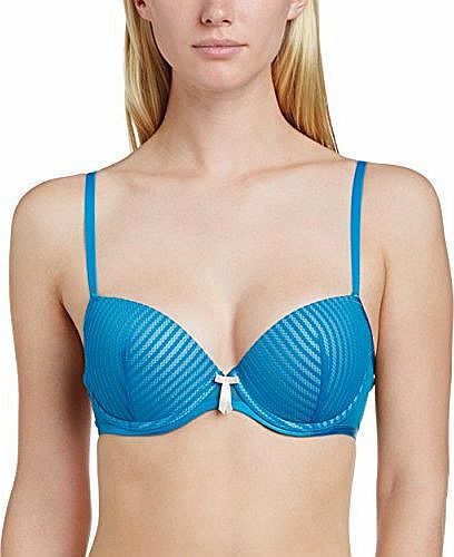 Pour Moi Womens Promise Balcony Everyday Bra, Blue (Teal), 36B
