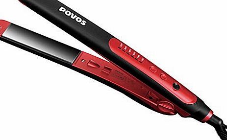 POVOS  Hair Straightener Professional Flat Iron Salon Smooth Tourmaline amp; Ceramic 180 Degree of PCT Heating Components Hair Tools for Home amp; Travel