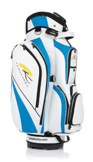 powakaddy Golf Deluxe Ladies Cart Bag White/Aqua Blue