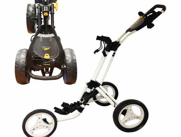 Powakaddy ``NEW 2014`` POWAKADDY TWINLINE 4 GOLF TROLLEY WHITE