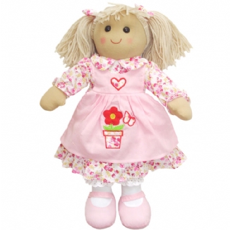 Rag Doll with Flower Pot Apron