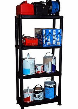 Powell Plastics 4 Tier Plastic Shelving Unit