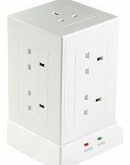 Power Hub Extension Socket, 9-Gang