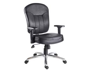 Power leather armchair