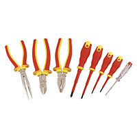 POWER MASTER 1000V Tested Plier and Screwdriver Set 8pc