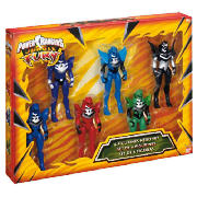 Power Rangers Jungle Fury 6 Figurines Hero Set