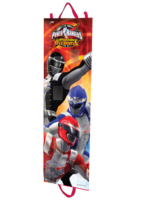 Power Rangers Large Fabric Height Chart