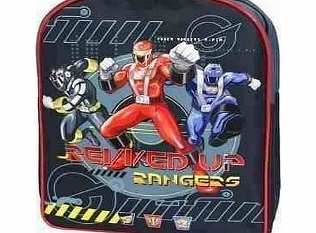 Power Rangers NAVY RED POWER RANGERS REVVED UP CHILDRENS SCHOOL BAG / BACK PACK / RUCK SACK