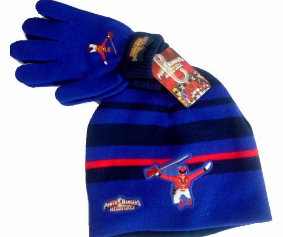 Official Licensed GENUINE Power Rangers MEGAFORCE Beanie amp; Gloves Set - Licensed power Rangers Merchandise