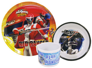 power rangers Operation Overdrive 3 Piece Tableware Set