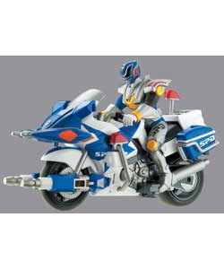 Power Rangers Patrol Cycles and Figure