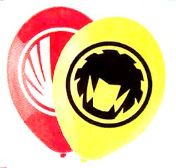 Power Rangers - Pack of 8 balloons