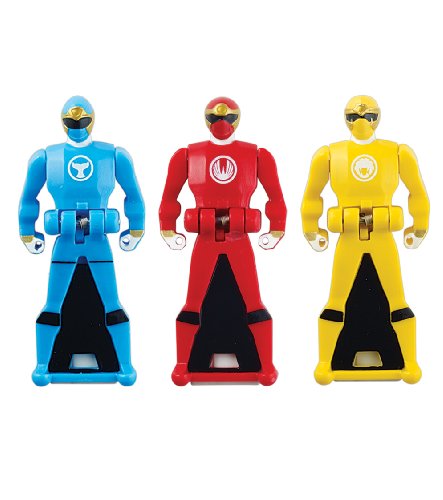 Super Megaforce - Ninja Storm Legendary Ranger Key Pack, Red/Blue/Yellow