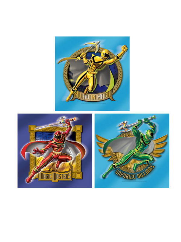 Wall Stickers Art Squares 3 large pieces Mystic Force Design