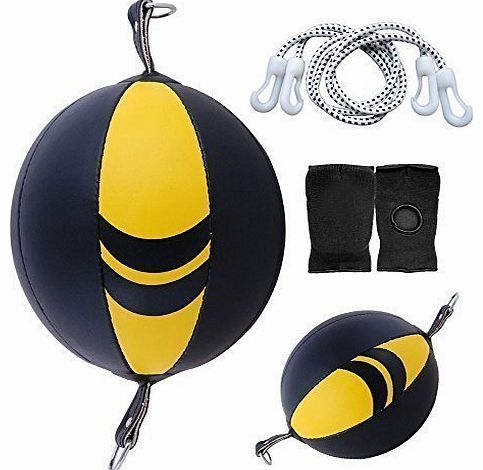 Power Star POWERSTAR w/b double end speed ball with white mitts