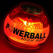 Powerball Gyroscope Glow Neon Red with Counter