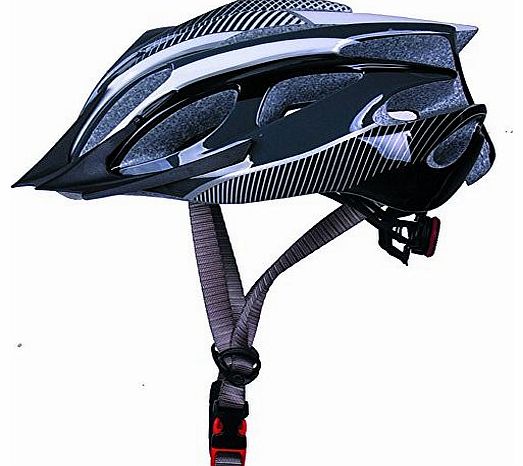 Boys/girls/Ladies Road Mountain Bike Bicycle MTB BMX Cycling Helmet with visor M 52-56cm,black and white