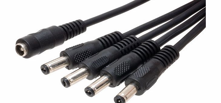 PowerPax UK 1 to 4 Way 2.1mm Splitter Cable LED Strips C3704
