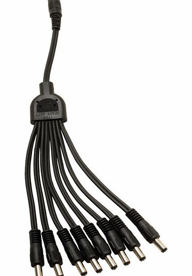 PowerPax UK 1 to 8 Way 2.1mm Splitter Cable LED Strips C3705
