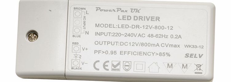 PowerPax UK 12VDC Constant Voltage LED Power Supply 30W