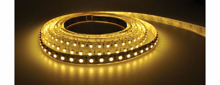 PowerPax UK 5m 12V LED Strip Warm White with 2.1mm Input