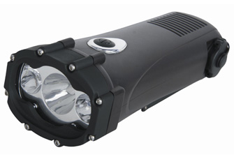 PowerPlus Shark Wind Up LED Torch