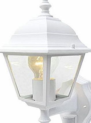 PowerSave Lantern PIR Security Detecting Sensor Flood Light. Self contained water-proof unit. Movement Detector Flood lamp Flood Light Outdoor Use Lighting (White)