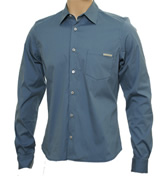 Prada Airforce Blue Long Sleeve Shirt