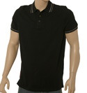 Prada Black 3 Button Fastening Short Sleeve Cotton Polo Shirt