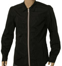 Black Lightweight Nylon Jacket With Rainbow Material Trim