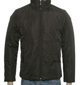 Prada Black Padded Jacket with Concealed Hood