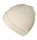Prada Cream Ribbed Wool Hat