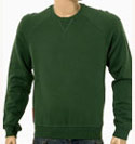 Prada Dark Green Round Neck Cotton Sweatshirt