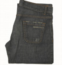 Prada Dark Worn Effect Button Fly Jeans