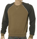 Khaki & Dark Grey Cotton Sweatshirt