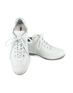 Prada Linea Rossa - Womens White Leather Sneaker