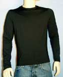 Prada Mens Black Nylon Long Sleeved T-Shirt